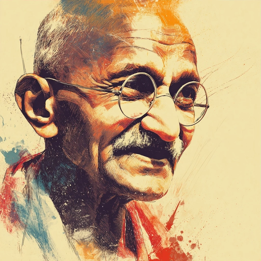 imagem sobre 40 Frases de Gandhi sobre Paz e Mudanca Sabedoria para Transformar o Mundo e Inspirar Acoes Positivas