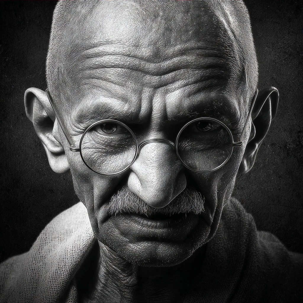 imagem sobre 40 Frases de Mahatma Gandhi sobre Nao Violencia e Mudanca para Transformar Seu Coracao e o Mundo