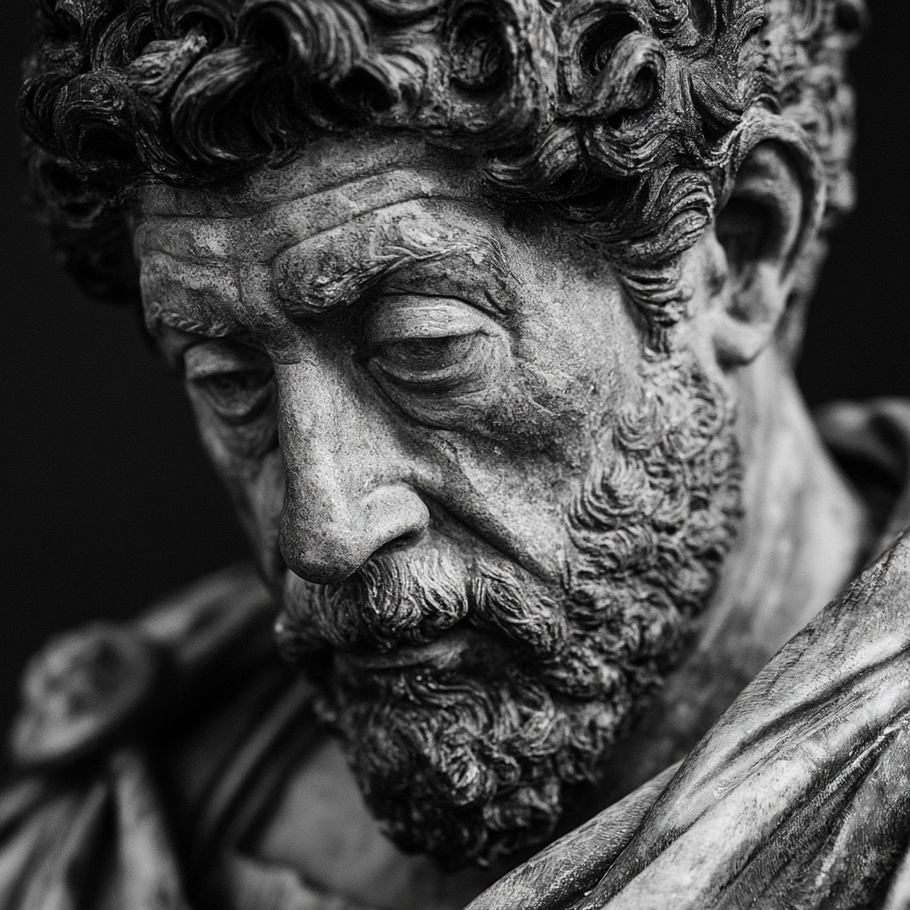imagem sobre 55 Frases de Marco Aurelio sobre Estoicismo e Disciplina para Fortalecer sua Mente e Dominar suas Emocoes